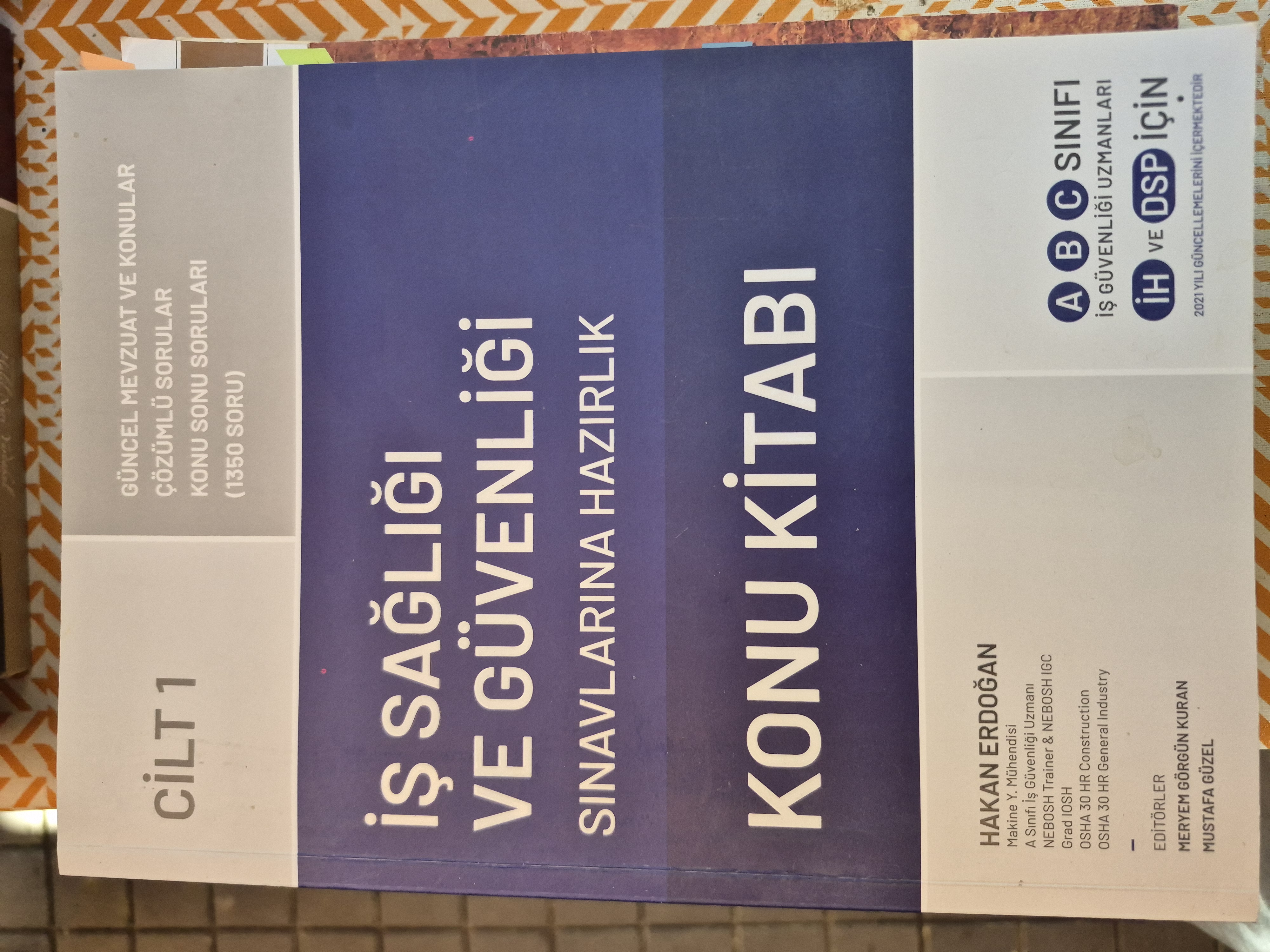 İş sağlığı ve güvenliği konu kitabı kapak görseli